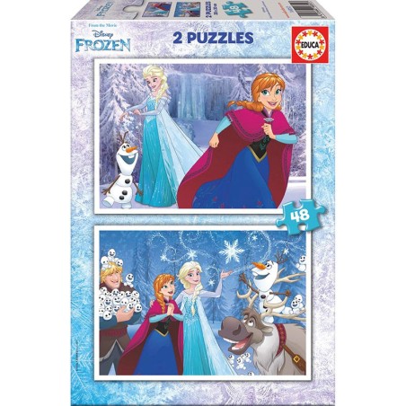 Puzzle Frozen Disney 2x48pzs