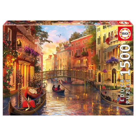 Puzzle Atardecer en Venecia 1500pzs