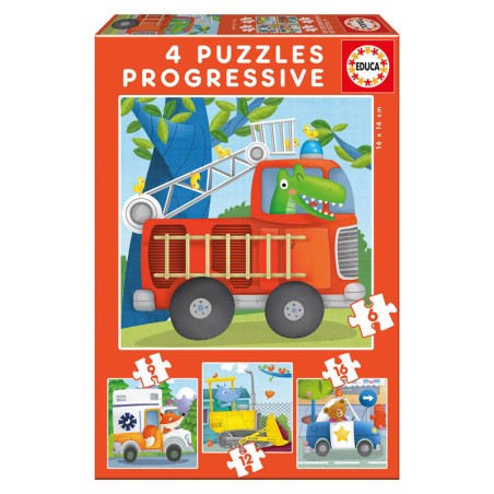 Puzzle Progresivo Patrulla de Rescate 6-9-12-16pzs