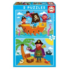 Puzzle Piratas 2x20pzs