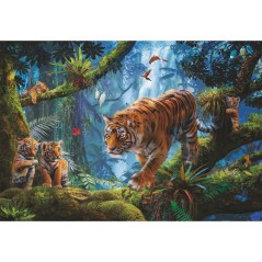 Puzzle Tigres en el Arbol 1000pzs