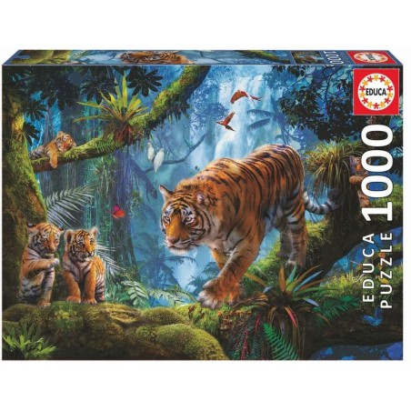 Puzzle Tigres en el Arbol 1000pzs