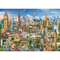 Puzzle Simbolos de Europa 2000pzs