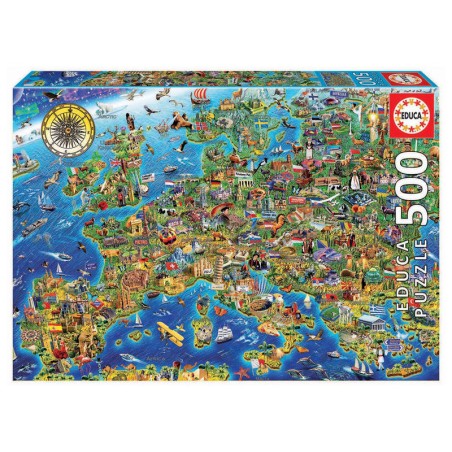 Puzzle Mapa de Europa 500pzs