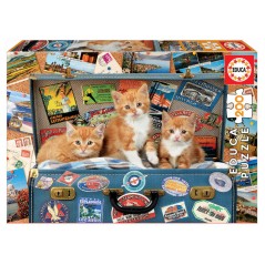 Puzzle Gatitos Viajeros 200pzs