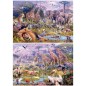 Puzzle Animales Salvajes 2x100pzs