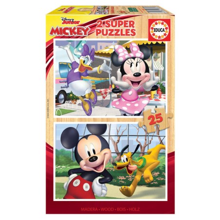 Puzzle Mickey and Friends Disney madera 2x25pzs