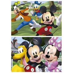 Puzzle Mickey and Friends Disney madera 2x50pzs