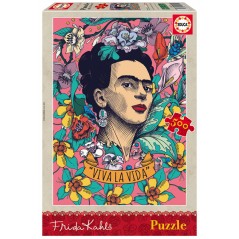 Puzzle Viva la vida Frida Kahlo 500pzs