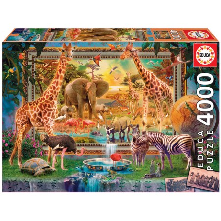 Puzzle Volviendo de la sabana 4000pzs