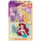 Puzzle Ariel + Rapunzel Disney 2x25pzs