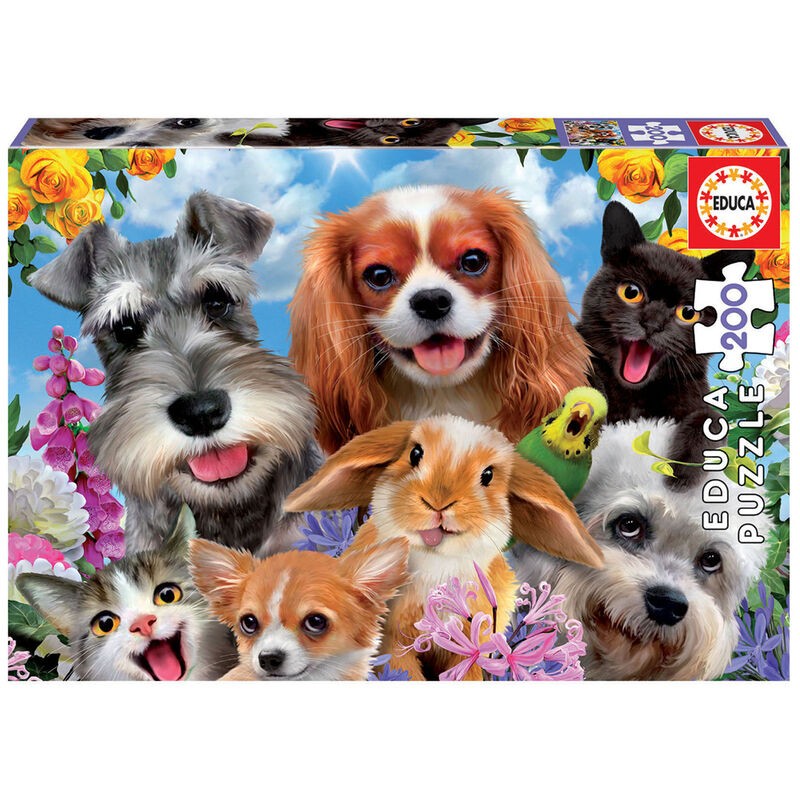 Puzzle Selfie de Mascotas 200pzs