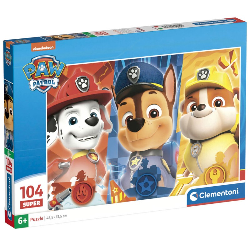 Puzzle super Patrulla Canina Paw Patrol 104pzs