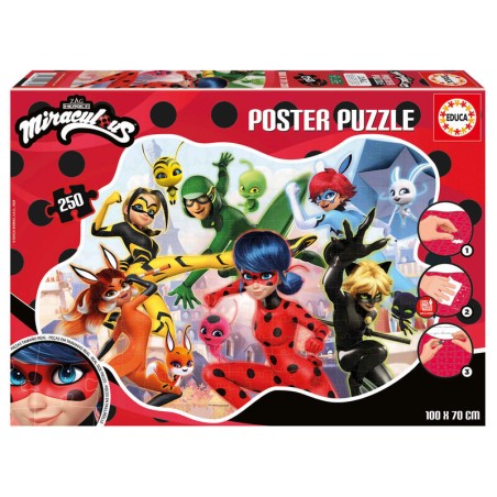 Puzzle Poster Prodigiosa Ladybug 250pzs