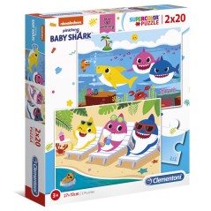 Puzzle Baby Shark 2x20pzs