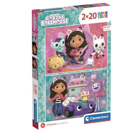 Puzzle La Casa de Muñecas de Gabby 2x20pzs