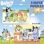 Puzzle Bluey madera 2x50pzs