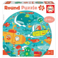 Puzzle Round Bajo el Mar 28pzs