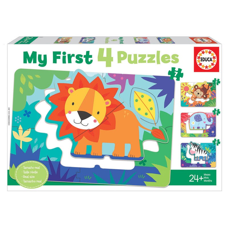 Puzzle Progresivo My First Puzzle Animales de la Selva 5-6-7-8pzs