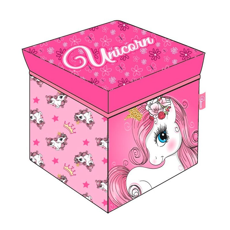 Cubo almacenaje Unicornio