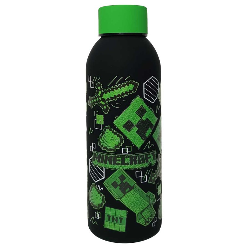 Botella acero inoxidable Minecraft 500ml