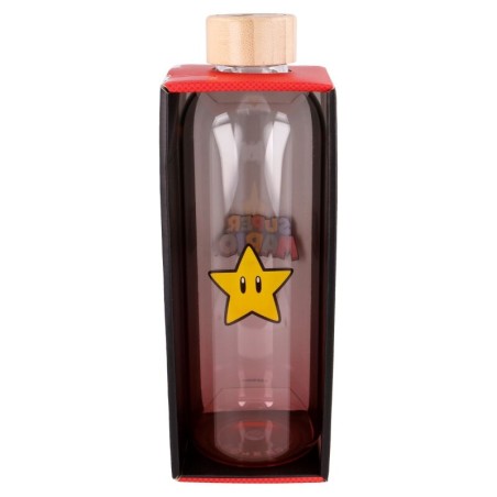 Botella cristal Super Mario Bros Nintendo 1030ml