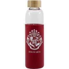 Botella cristal Harry Potter funda silicona 585ml