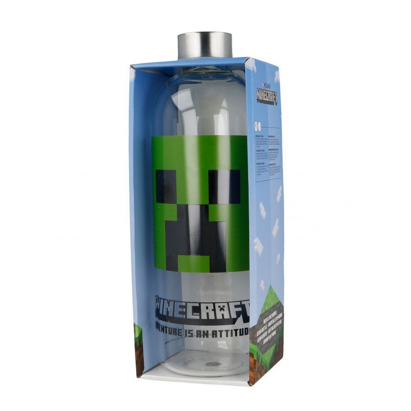 Botella cristal minecraft 1030ml