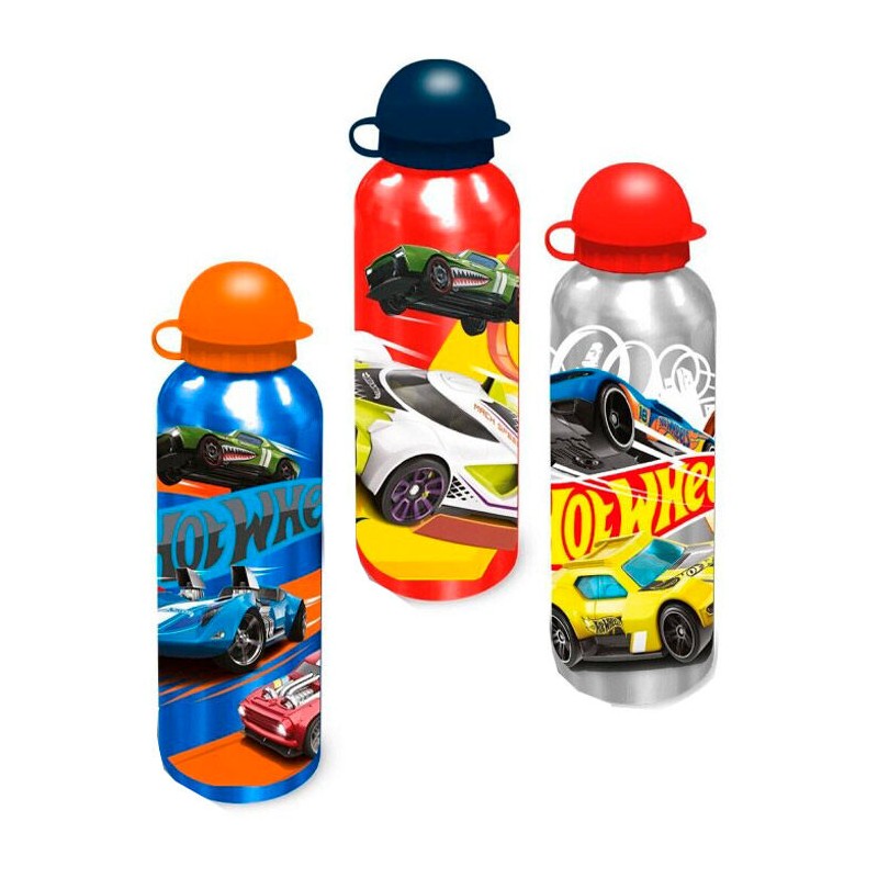 Cantimplora surtido aluminio Hot Wheels 500ml