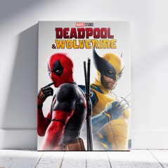 Cuadro madera Wolverine &38 Deadpool Marvel