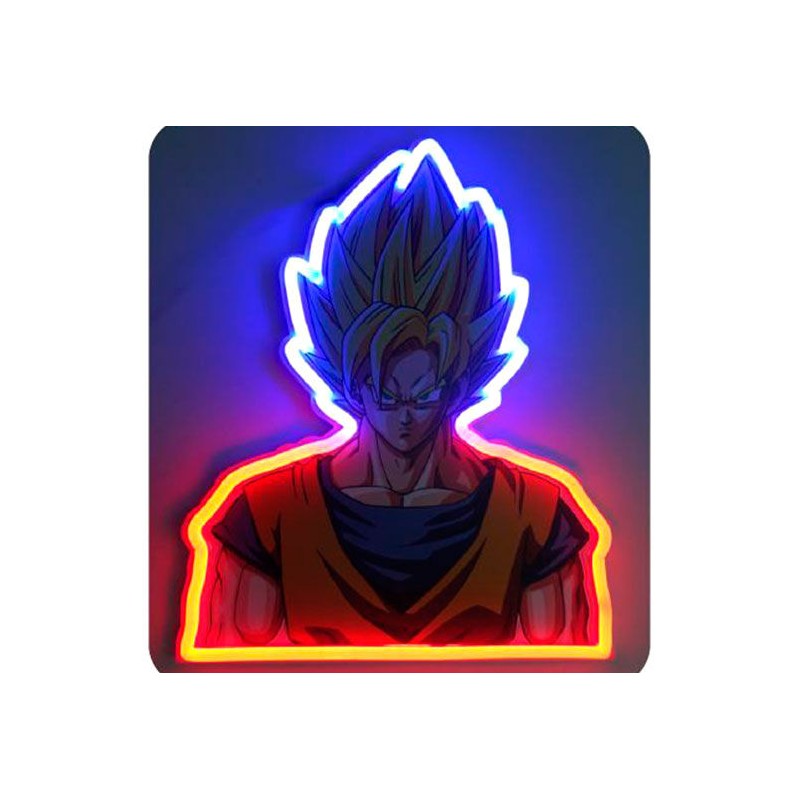 Lampara mural neon Goku Dragon Ball Z