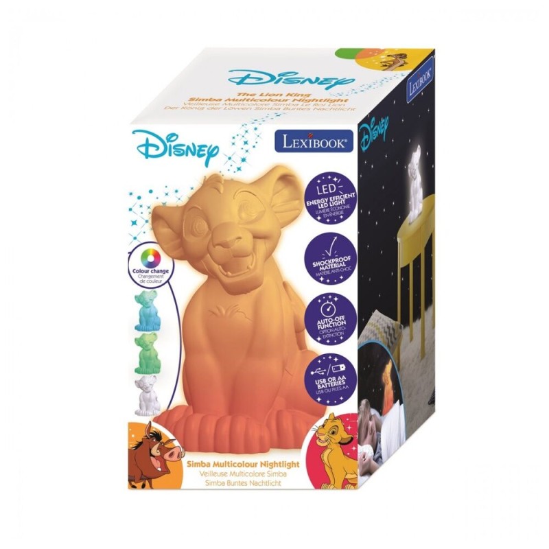 Lampara 3D Simba El Rey Leon Disney