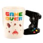 Taza asa 3D Mando Videojuego Pixel Game Over