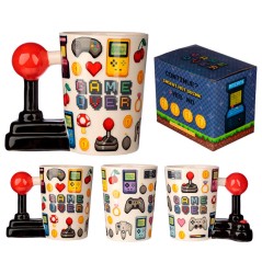 Taza asa 3D Joystick Pixel Game Over