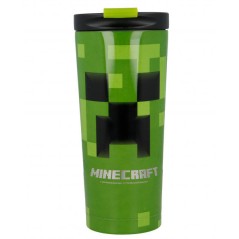 Vaso termo acero inoxidable Minecraft 425ml