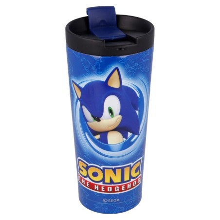 Vaso cafe acero inoxidable Sonic The Hedgehog 425ml