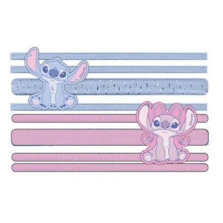 Blister 8 coleteros Angel & Stitch Disney