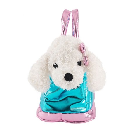 Bolso mano + peluche Azul perro Didi 28cm