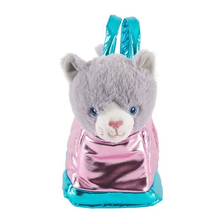 Bolso mano + peluche Rosa gato Coco 28cm