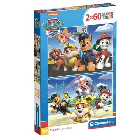 Puzzle Patrulla Canina Paw Patrol 2x60pzs