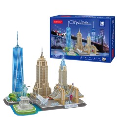 Puzzle 3D New York City Line 123pzs