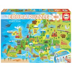 Puzzle Mapa de Europa 150pzs