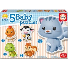 Puzzle Animales 2-5pzs