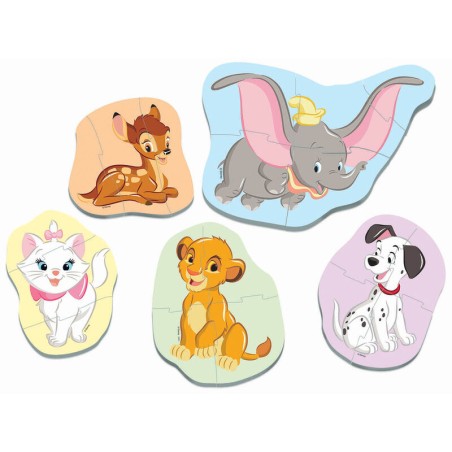 Puzzle Animals Disney 3-5pzs