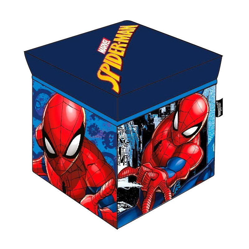 Cubo almacenaje Spiderman Marvel