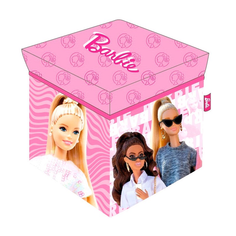 Cubo almacenaje Barbie