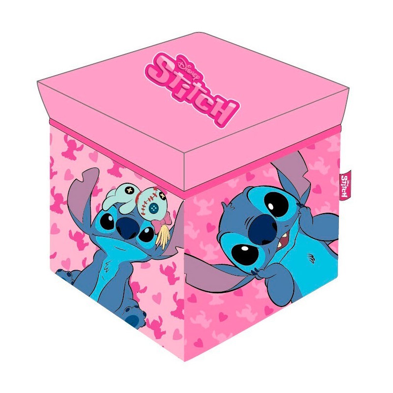 Cubo almacenaje Stitch Disney