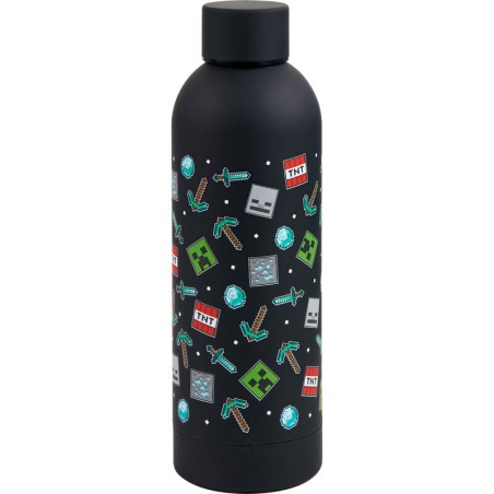 Botella Acero Inoxidable Minecraft 500ml