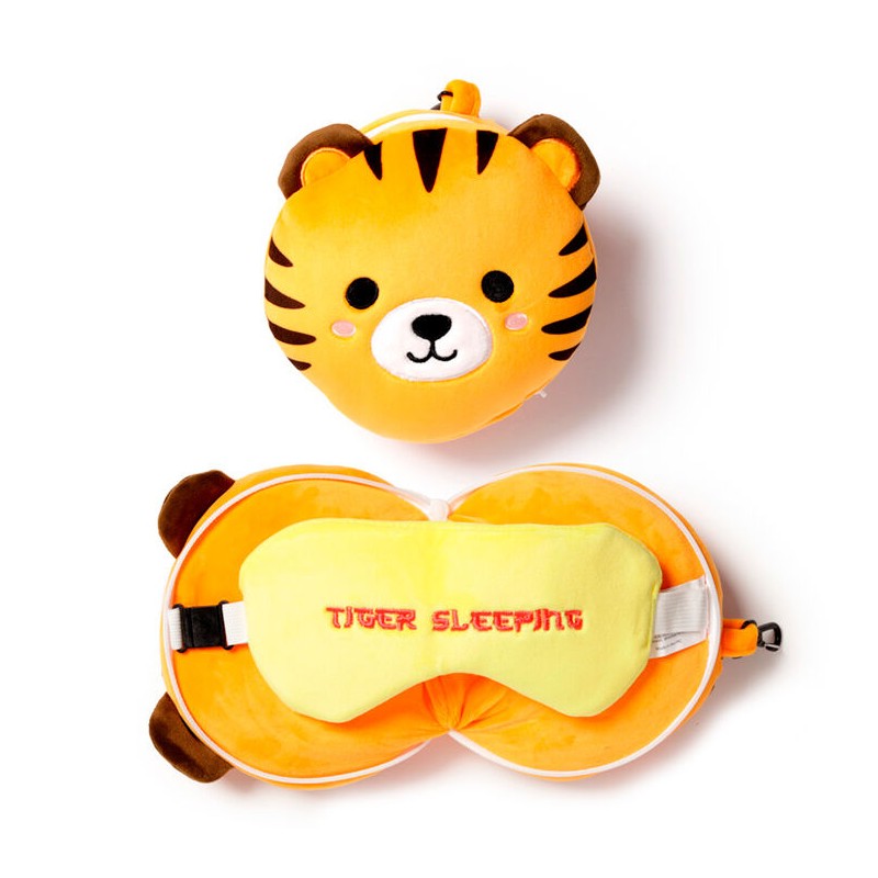 Almohada viaje antifaz Tigre Adoramals Relaxeazzz