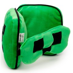 Almohada viaje antifaz Creeper Minecraft Relaxeazzz